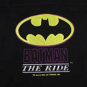 Veste En Jean Batman DC Comics Vintage Années 90 - Taille 2XL - RARE Et Neuf Sans étiquettes